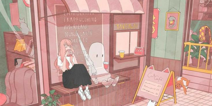Anime Girl Coffee Shop Live coffee anime girl HD wallpaper  Pxfuel