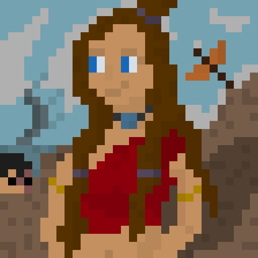 Katara in pixel art | Avatar Amino