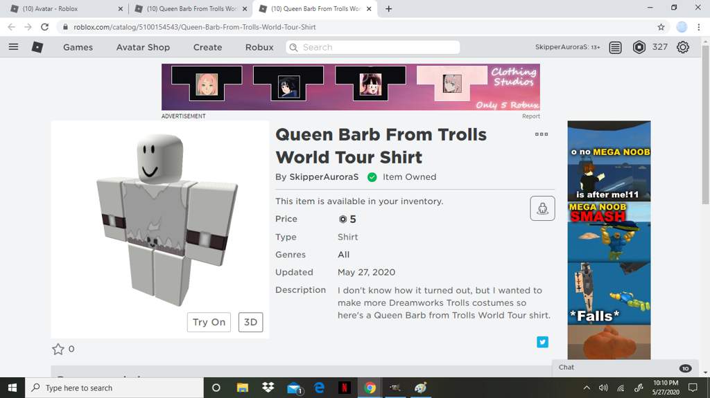 Roblox Queen Barb Clothes Attempt Trolls Amino Amino - roblox costume avatar store