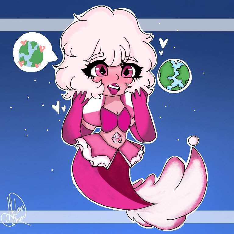 Diamante rosa versão sereia :) | Violeta Fox BR - Amino™ Amino