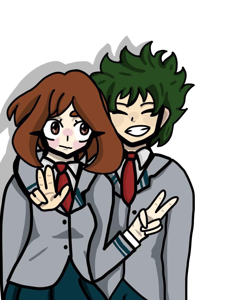 Izuku Midoriya x Ochaco Uraraka ( Izocha / Midoraraka ) | Anime Art Amino