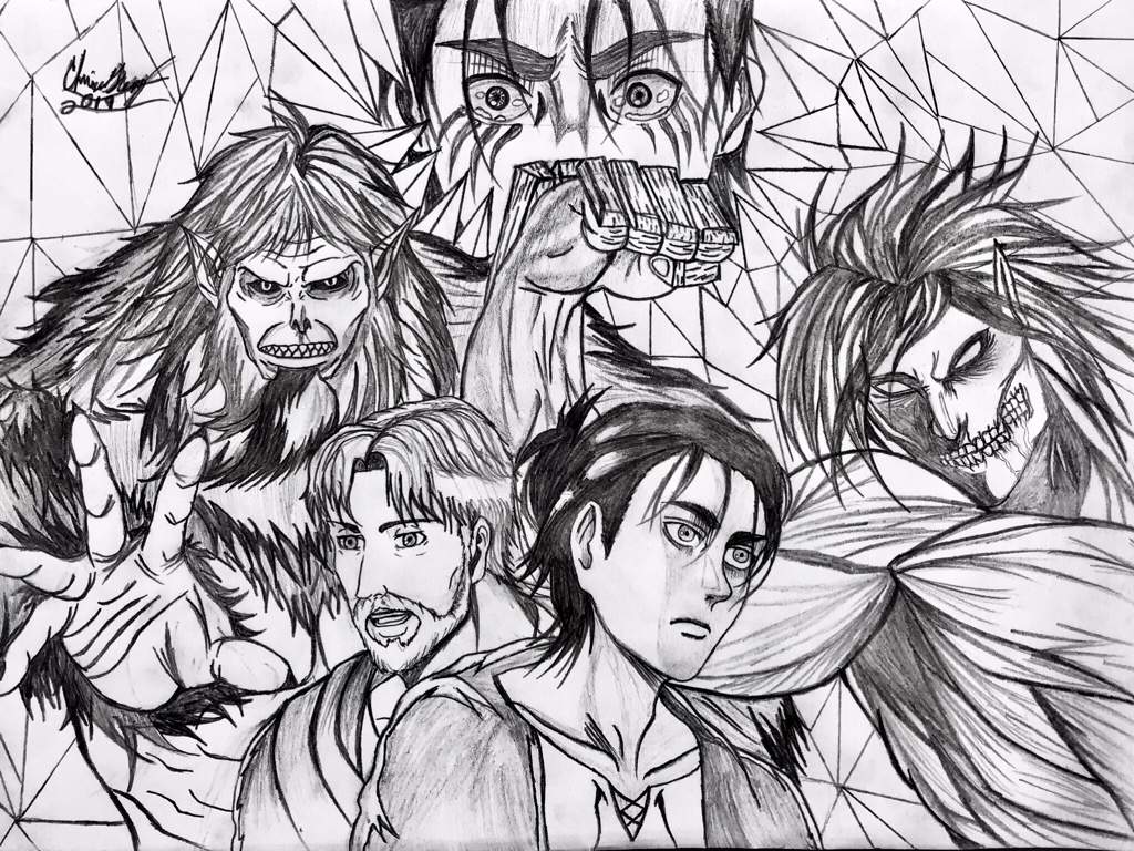 First Post :) This is and old drawing I made last year | Attack On ...