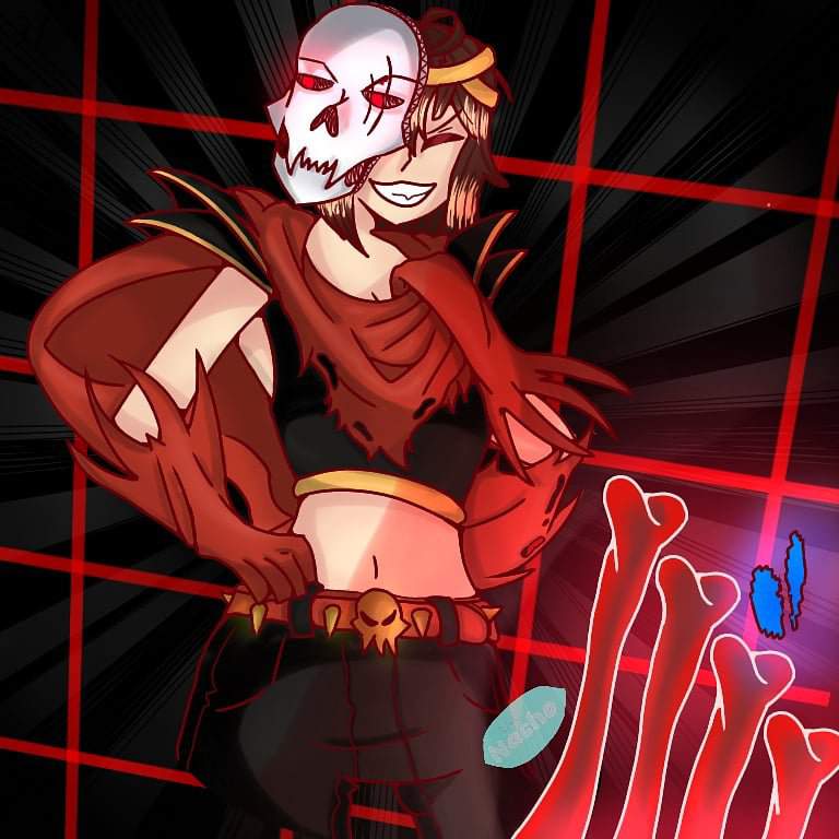 Uf Frisk dressed as Uf Pap | Underfell Universe Amino