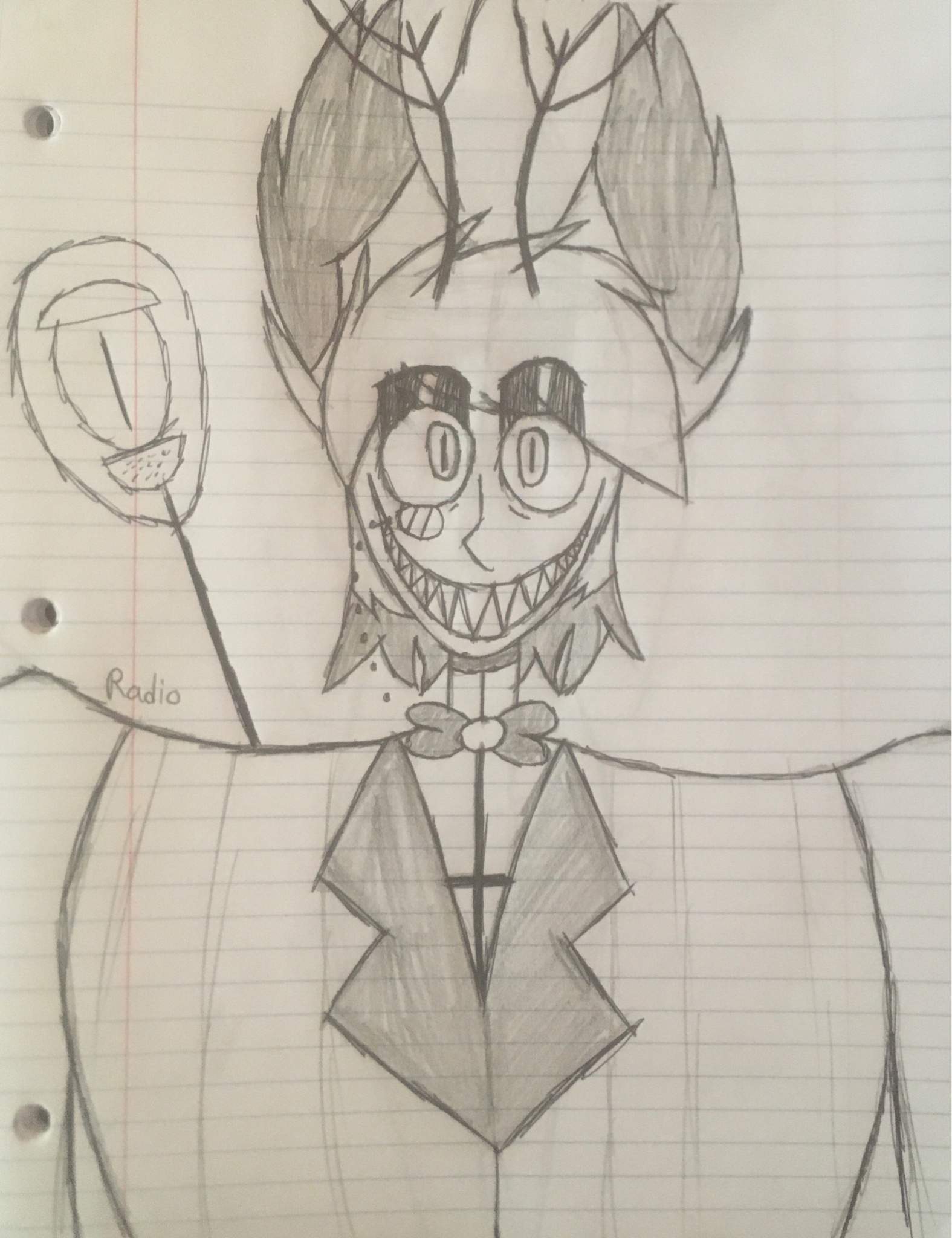 Alastor drawing - Digital | Hazbin Hotel (official) Amino