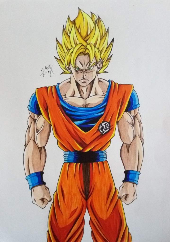 Re Drawing Goku Super Saiyan Q A A Babe Blog About My Journey As An Artist Anime Amino