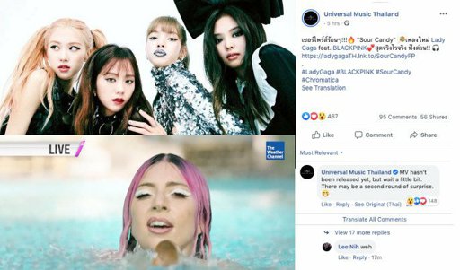 More Hints For A Possible Music Video For Lady Gaga Blackpink S Sour Candy From Universal Music Thailand And Jennie Blink 블링크 Amino - sour candy blackpink roblox id