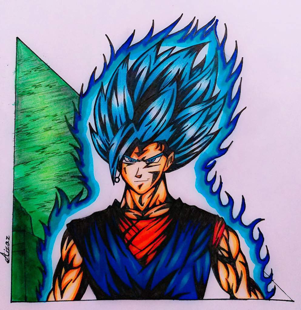 Vegito Blue Drawing | DragonBallZ Amino