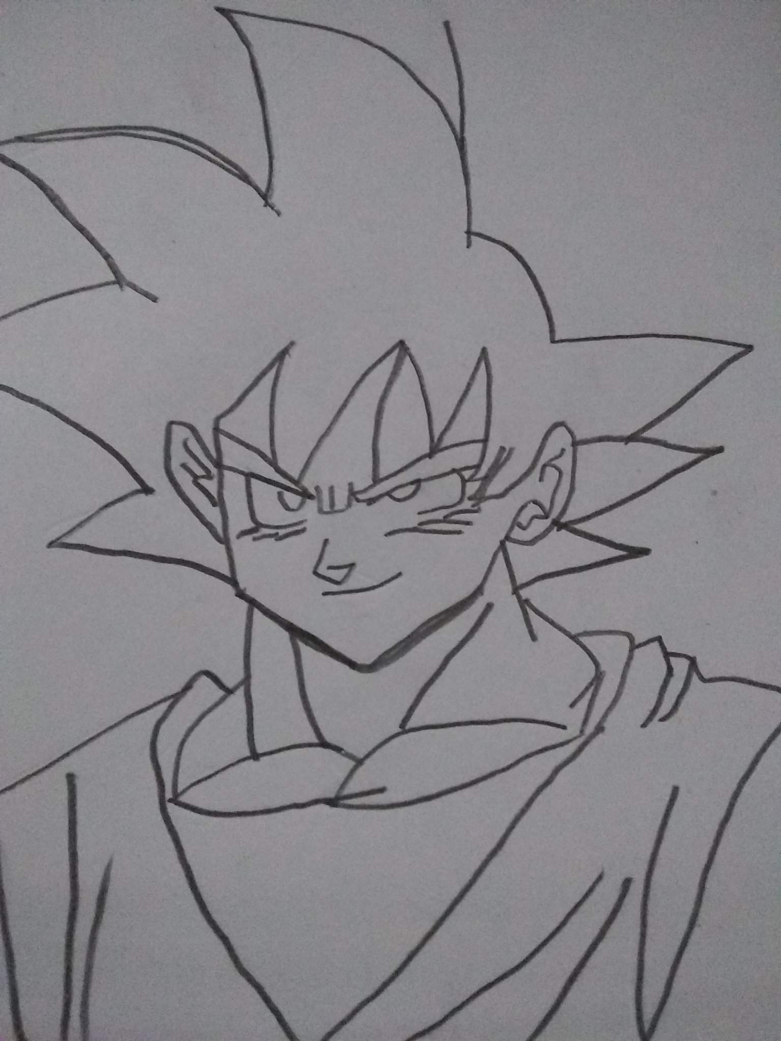 Goku dibujo vs Goku con degradado | DRAGON BALL ESPAÑOL Amino