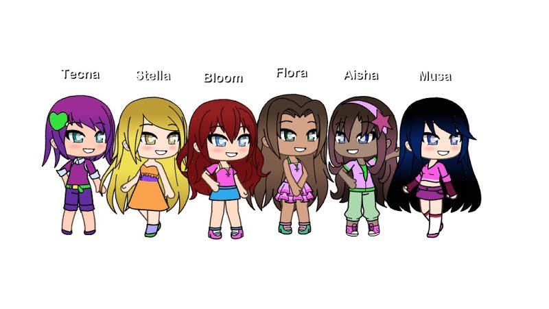 Every Winx Club Main Outfits In Gacha Life 