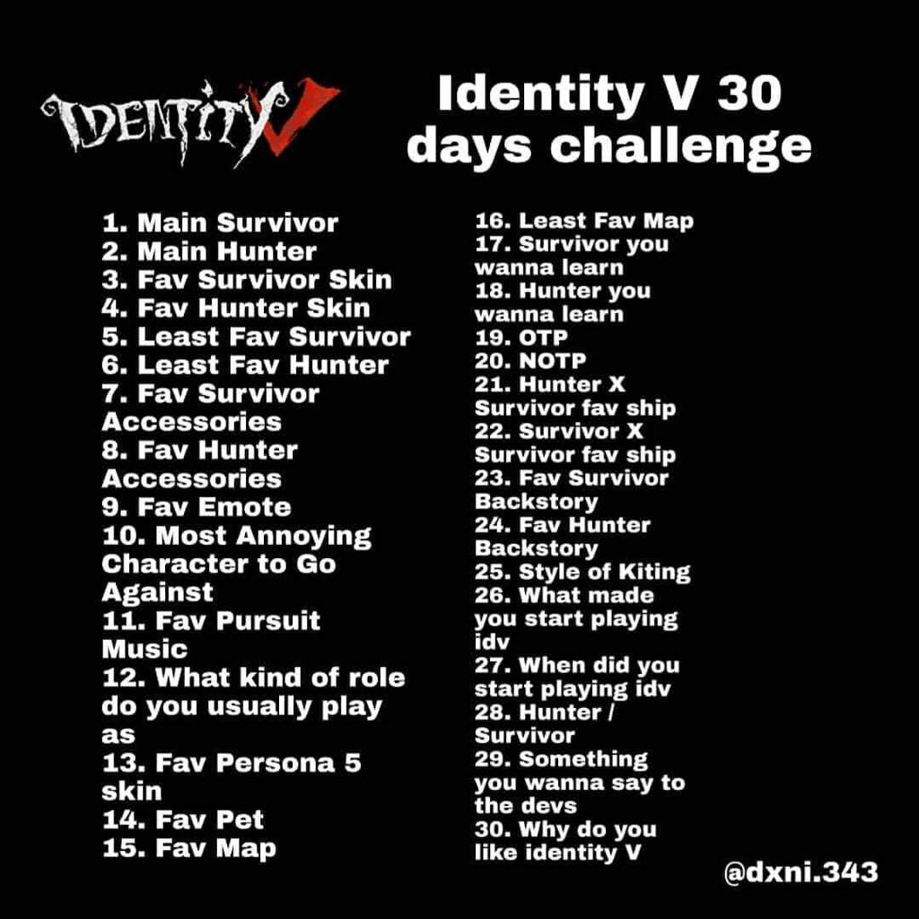 30 Day Challenge Day22 Identity V Official Amino