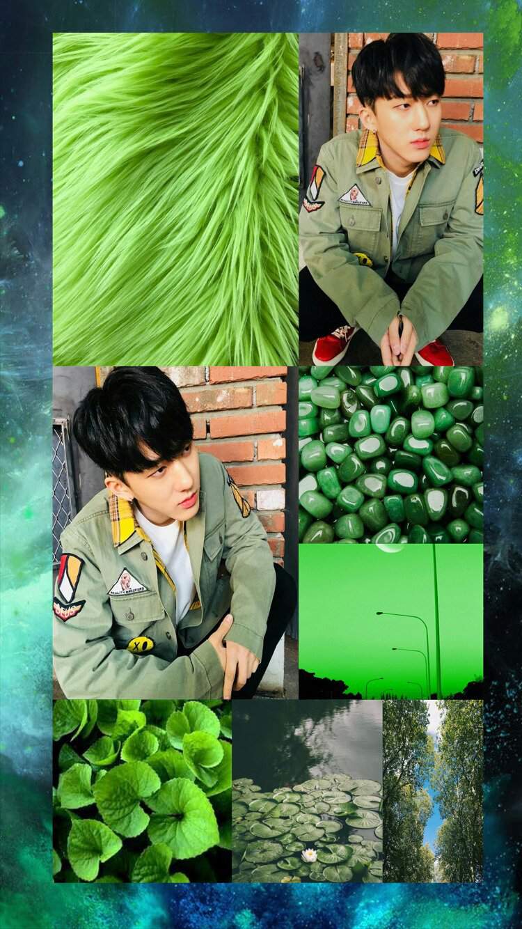 Changbin Wallpaper - Green | Stray Kids Amino