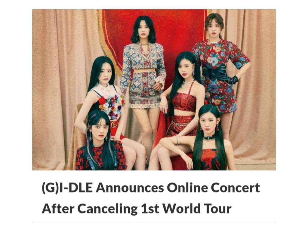 🗂 (G)IDLE Announces Online Concert !! (G)IDLE (여자)아이들 Amino