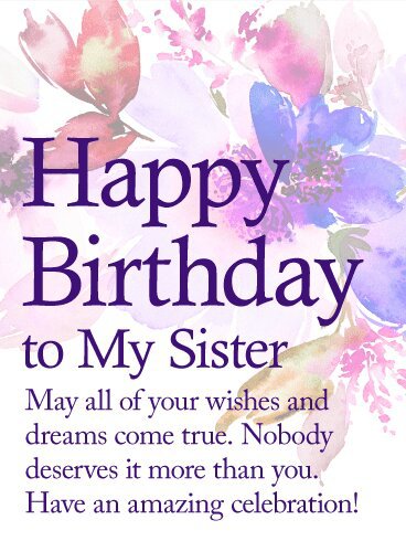 happy birthday to you my sister