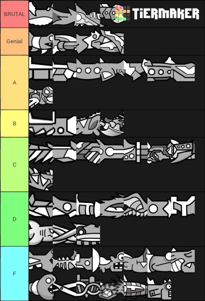 Tier List de naves. (Según mis gustos) | Geometry Dash (ESPAÑOL) Amino