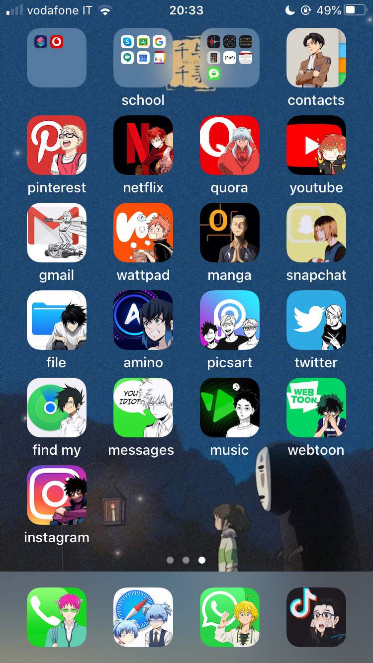 ladies and gentelmen, my home screen | Anime Amino