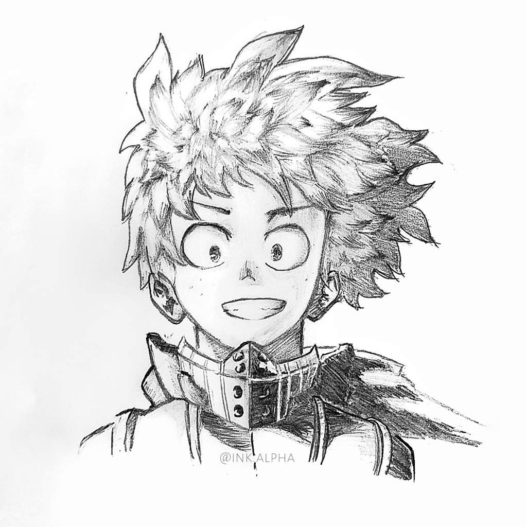 Deku sketch | My Hero Academia Amino