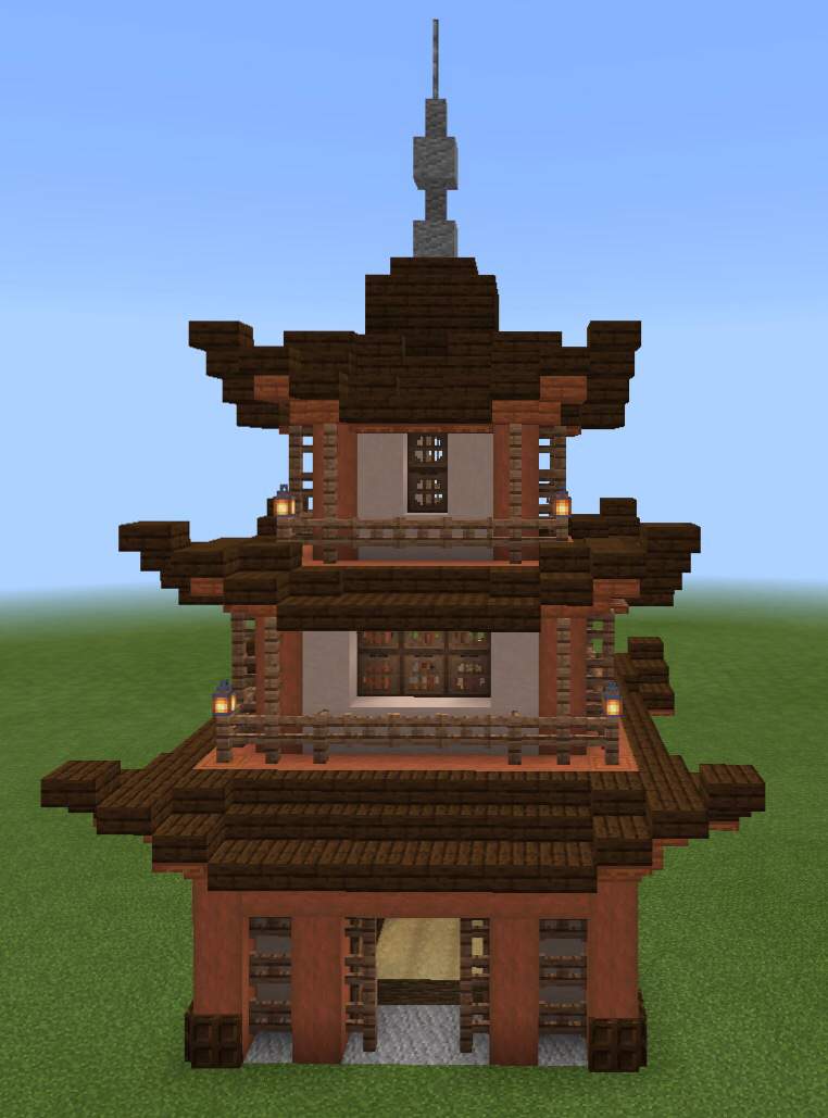 I Recreated AdieCraft’s Small Pagoda On Bedrock | Minecraft Amino