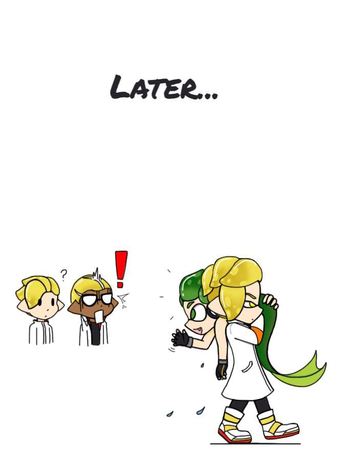 Emperor goes fishing (Emperor x Gloves short comic) Splatoon Coroika