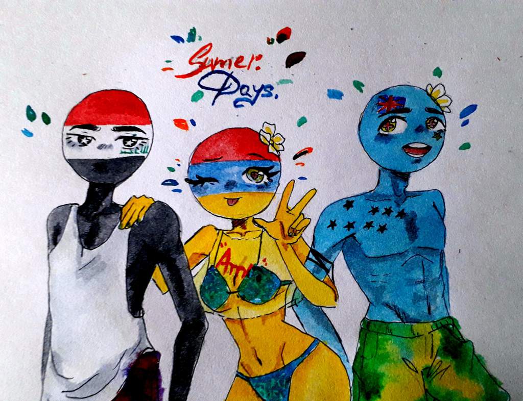 Summer days 🏖 | •Countryhumans Amino• [ENG] Amino