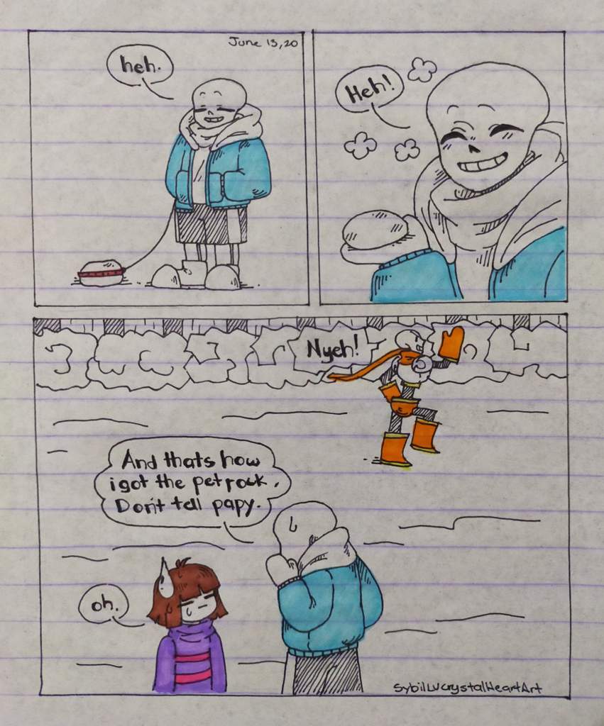 How Papyrus And Sans Got The Pet Rock Undertale Aus Amino