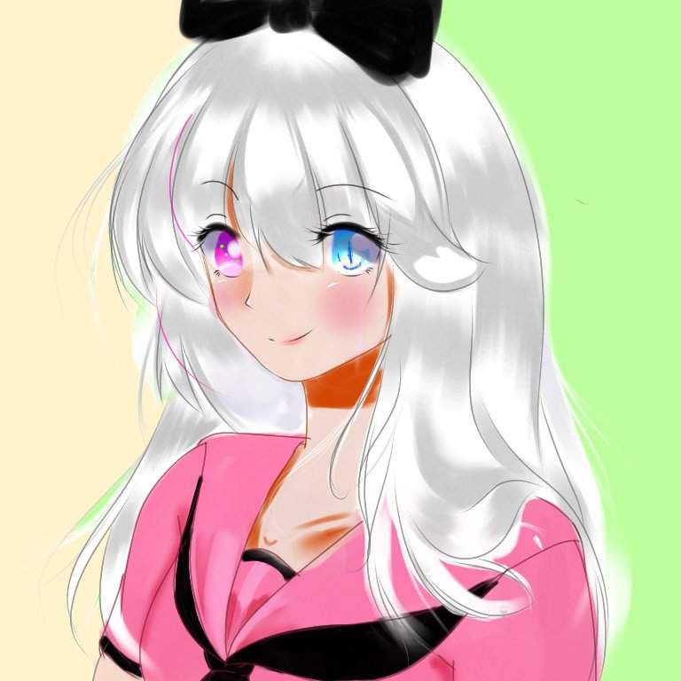 White hair with pink uniform :>>> | Arts And OCs Amino