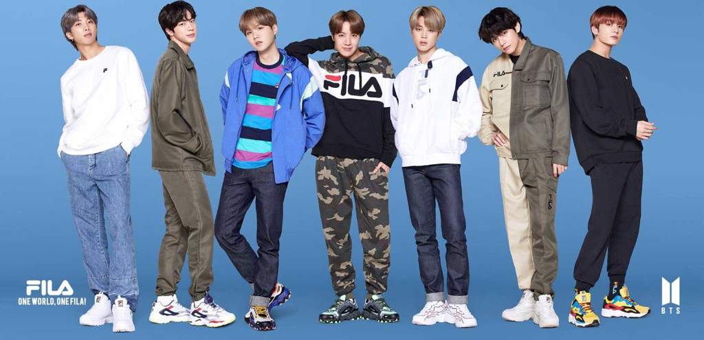 BTS Fila 2020 реклама