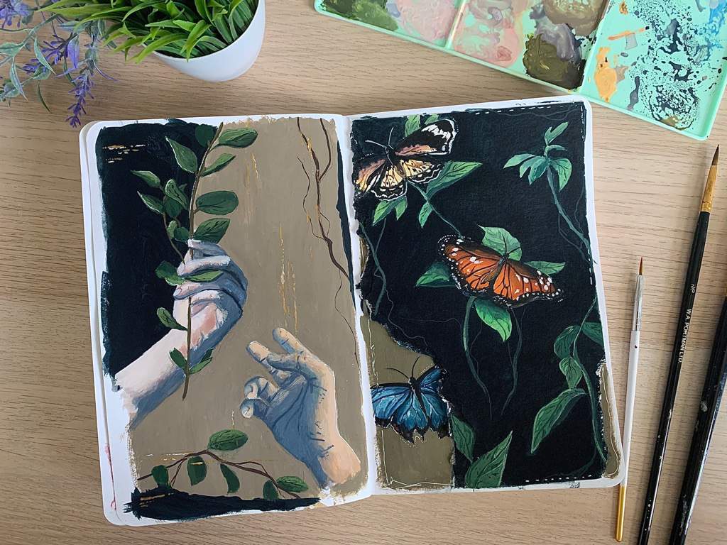 Gouache Sketchbook Study Art Amino