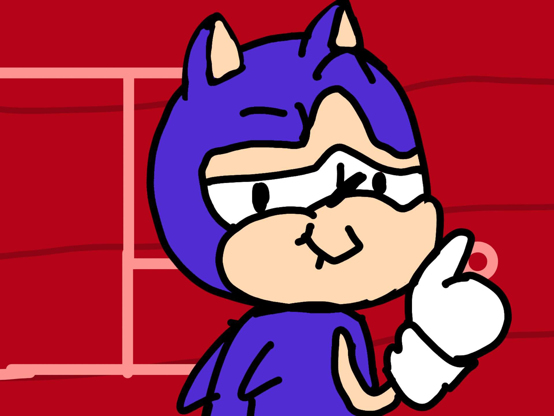 #SonicRedraw Bald Sonic edition | Plushtuber Amino