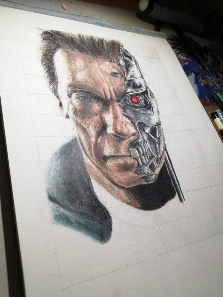 Dibujo Hiperrealista de Terminator y Proceso | •Arte Amino• Amino