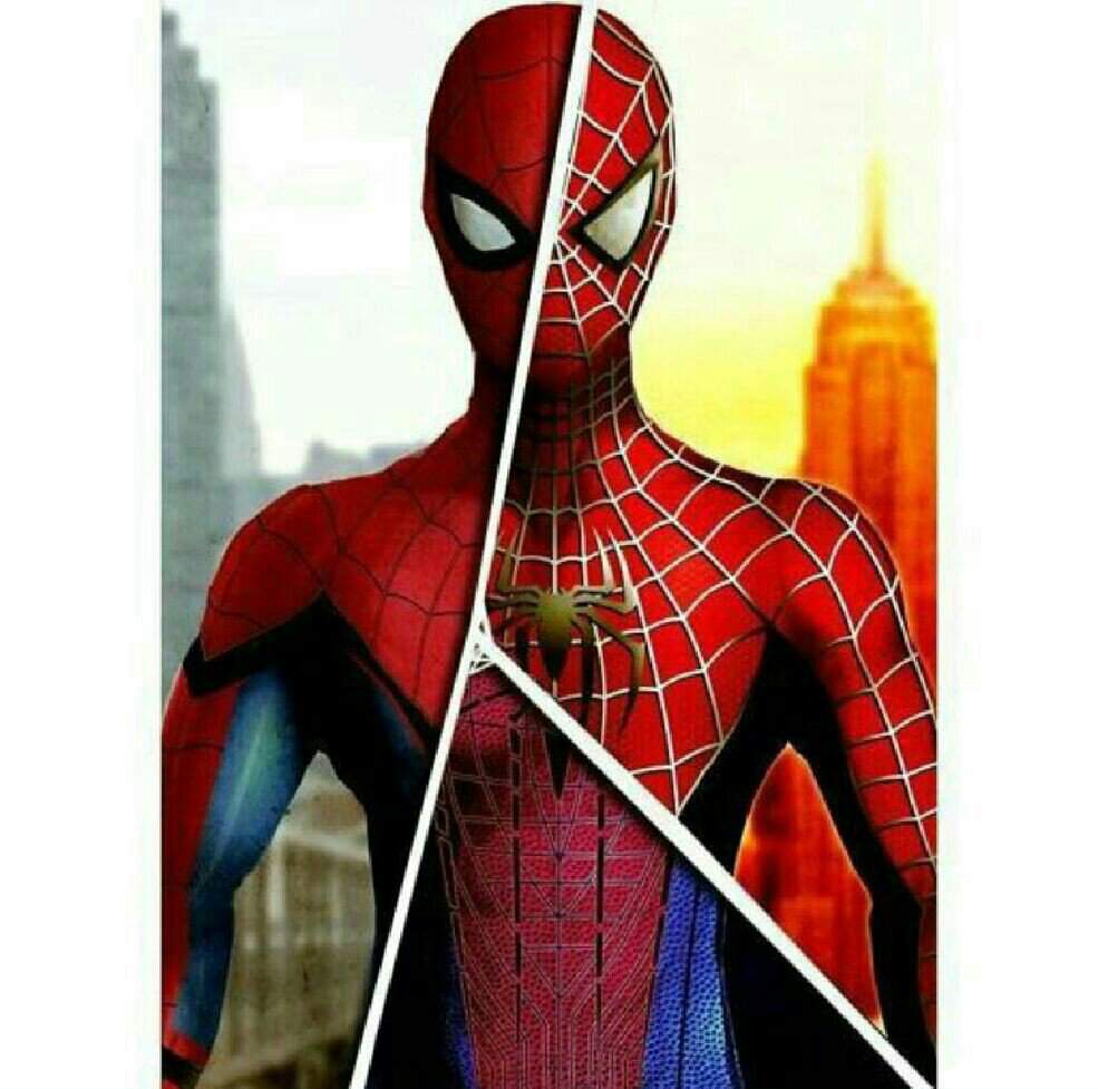 Como se llaman los 3 spiderman que salen el la imagen | •MARVELESA• Amino