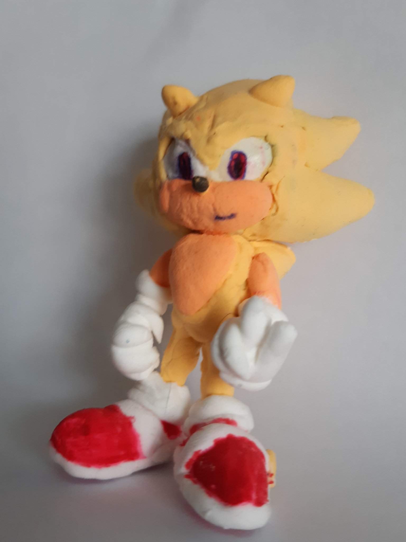 Super Sonic of polymer clay | Sonic the Hedgehog! Amino