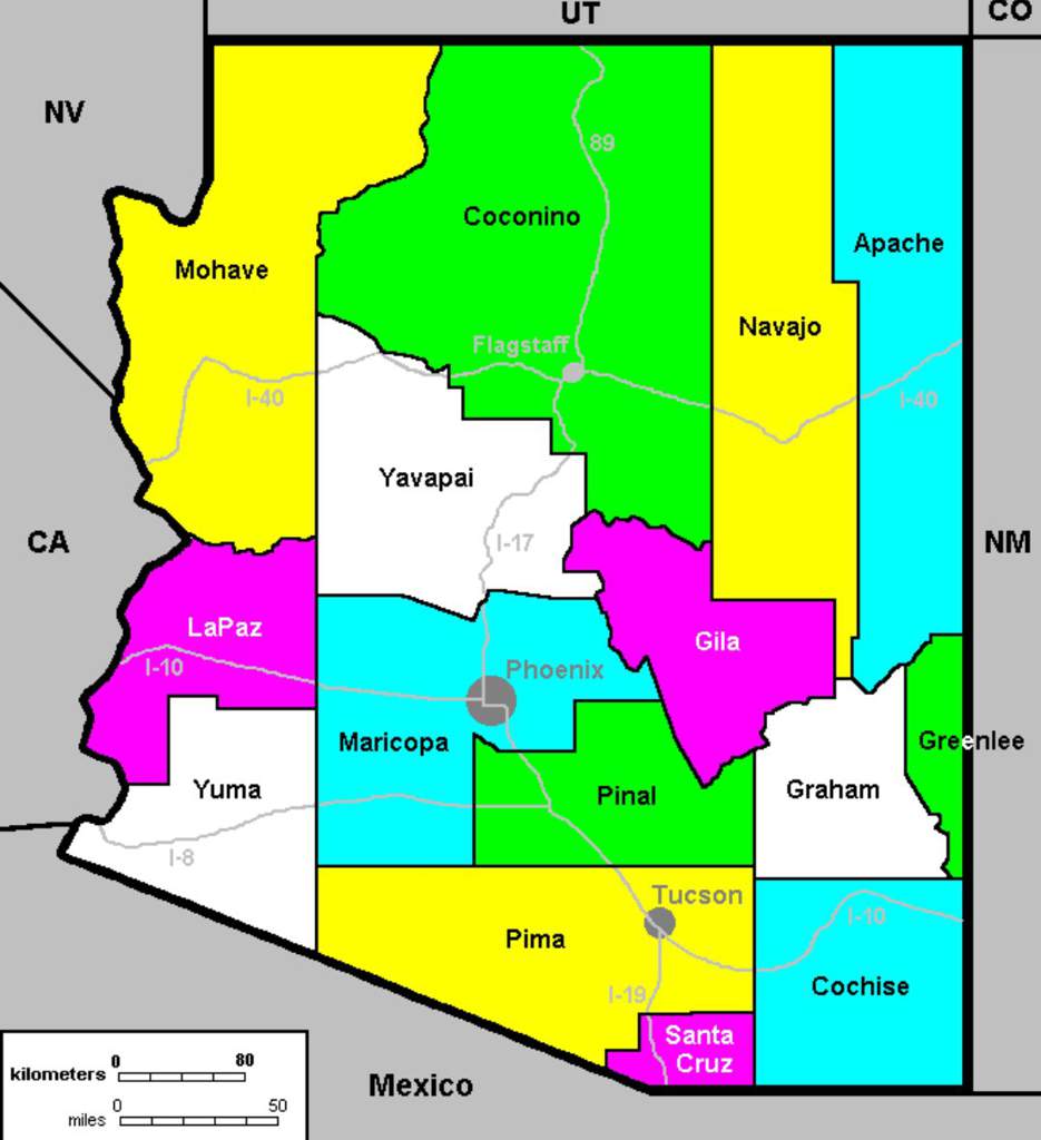 Индекс штата аризона. Штат Аризона на карте. Карта штата Arizona. Географическое положение штата Аризона. Карта с районами Аризона.