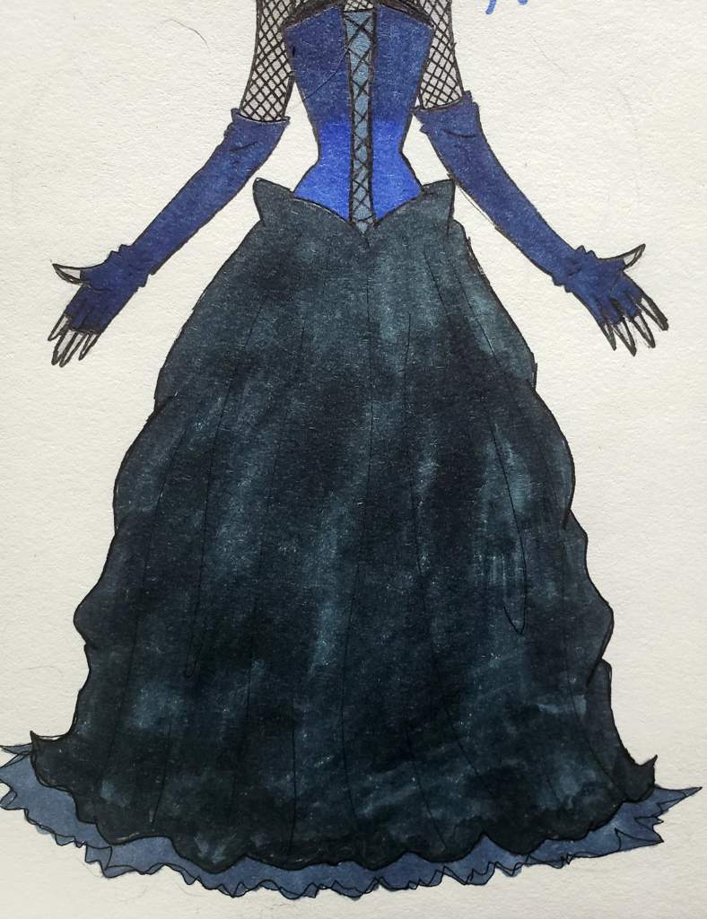 Lulu Bleu the indigo goth ice demon princess | Art Amino