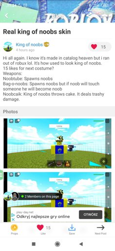 King Roblox Amino - correct noob colors roblox robux heaven