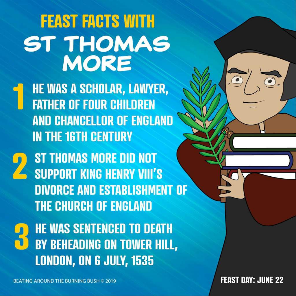 Feast Facts St. Thomas More Catholics Amino