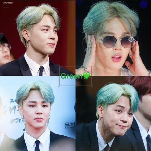 Jimin with green hair | Park Jimin Amino