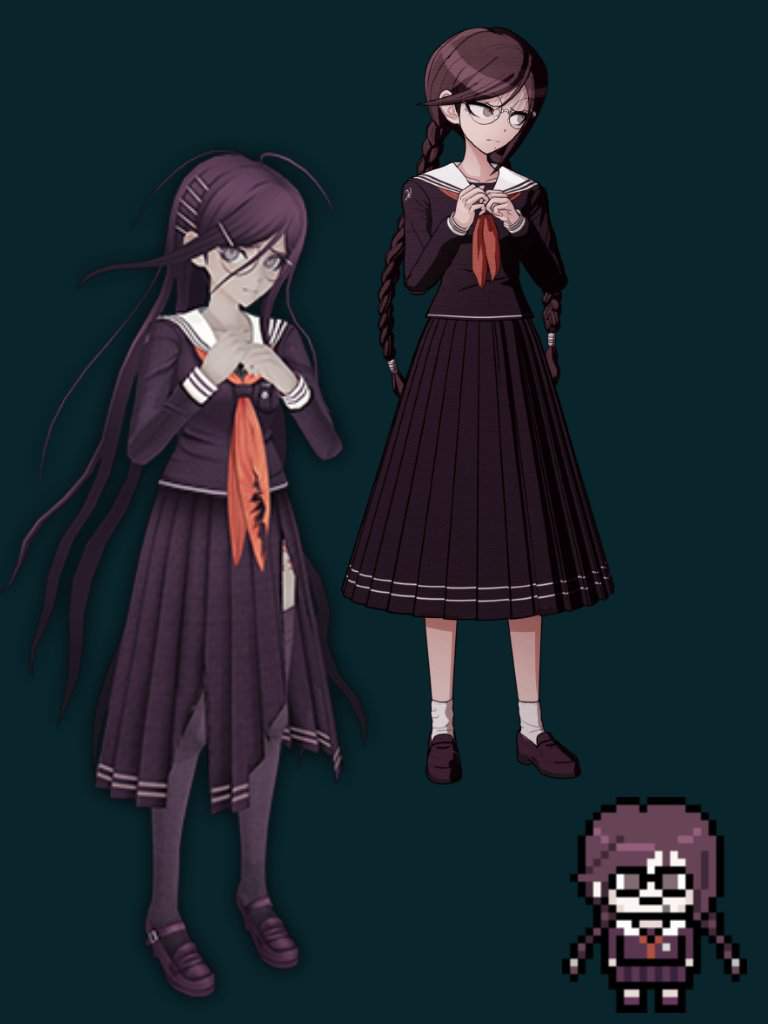 Дочь протагониста. Токо Фукава Ultra Despair. Токо Фукава Despair girls. Toko Fukawa Ultra Despair girls. Бьякуя тогами в Danganronpa Ultra Despair girls.