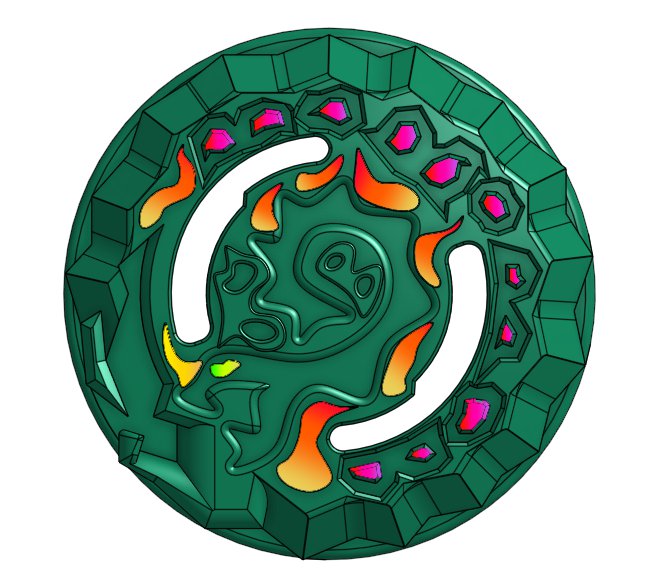 Ouroboros Basilisk (Around [black]. Atomic [teal & red]) Beyblade Amino