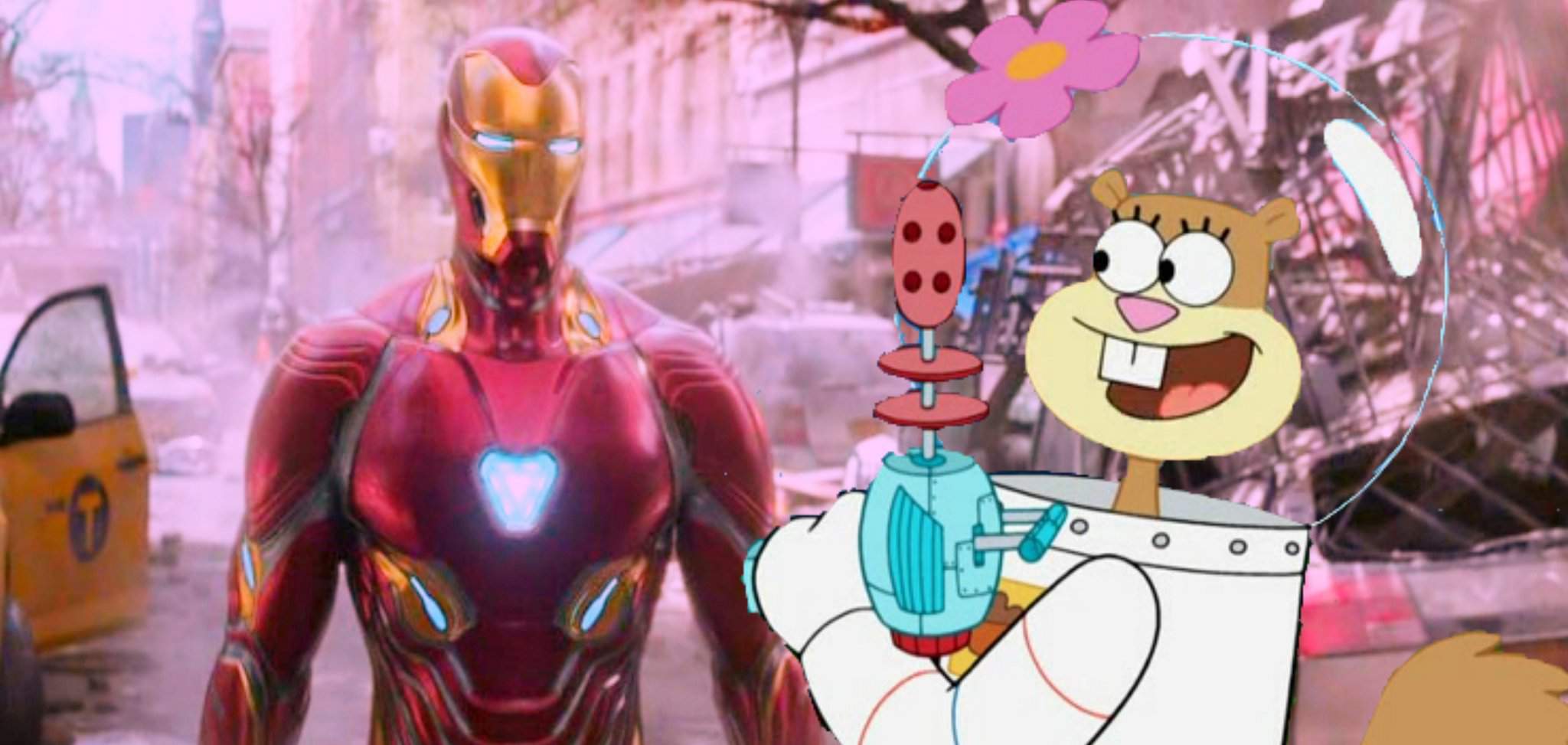 Iron Man and Sandy | SpongeBob SquarePants Amino