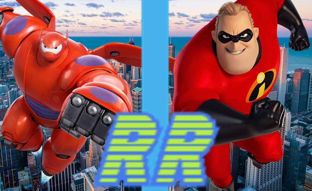 Mr Incredible vs Baymax(Incredibles vs Big Hero 6)Royal Rumble S2 ...