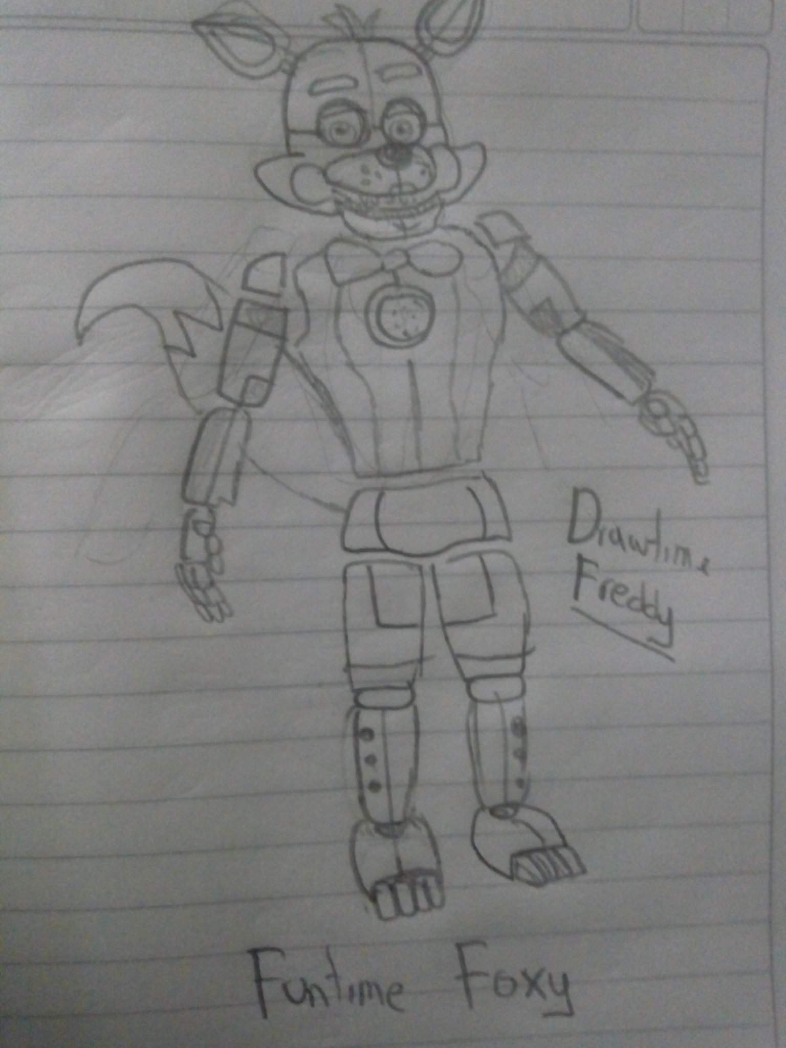 Funtime Foxy Dibujo | FNaF Amino [ Español ] Amino