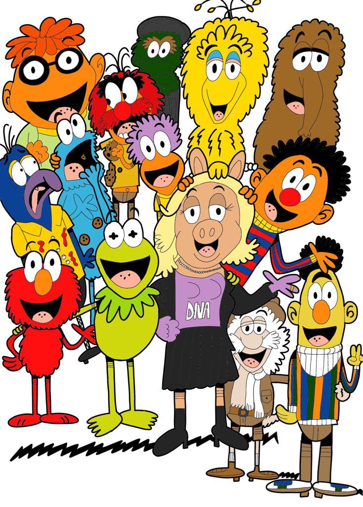 Muppets, Sesame Street, and Fraggle Rock in Loud House style ...