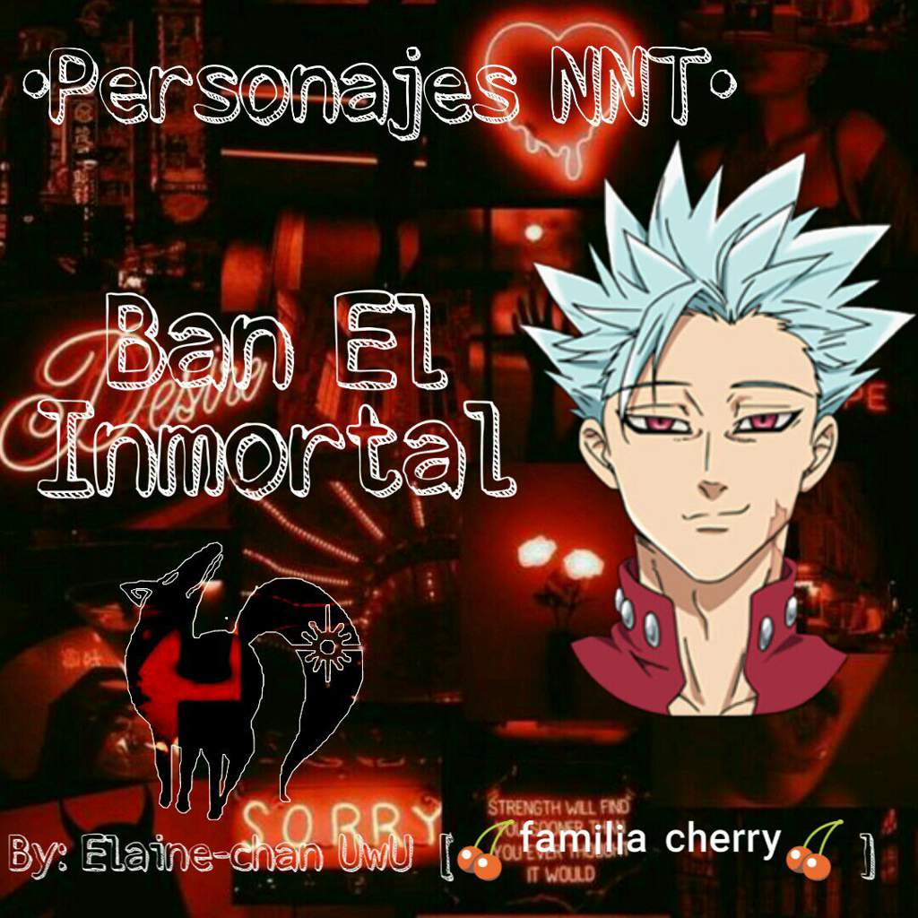Personajes De Nnt Ban El Inmortal Nanatsu No Taizai Amino Amino