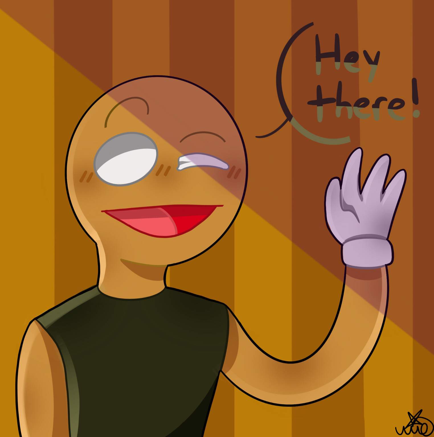 Test subject drawing | Baldi's Basics Amino