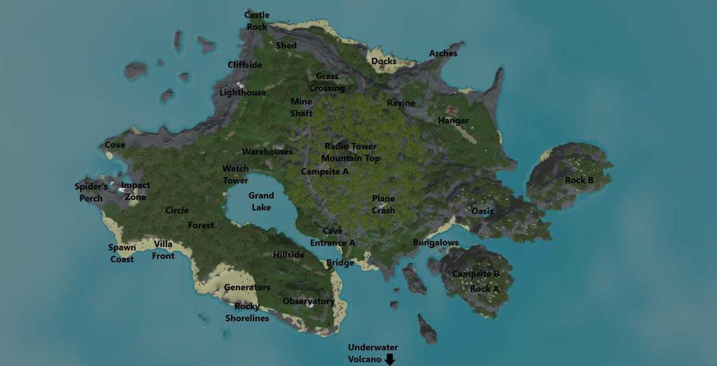карта острова.