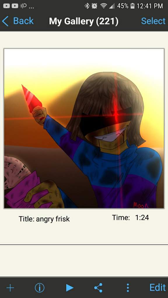 Blood ``angry Frisk`` Glitchtale Amino