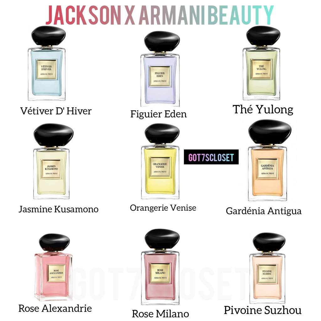 JWG tweet - Armani Privé fragrances | GOT7 Amino