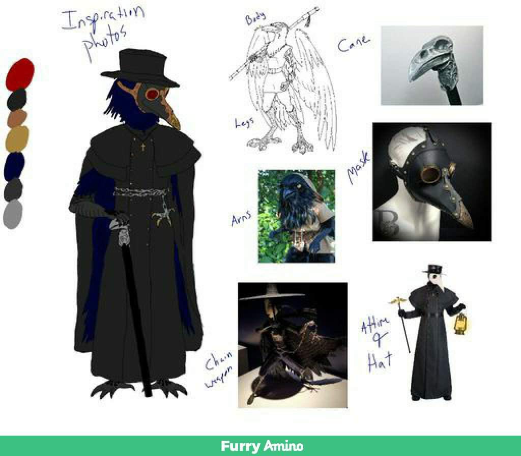 Handmade poseable plague doctor | Furry Amino