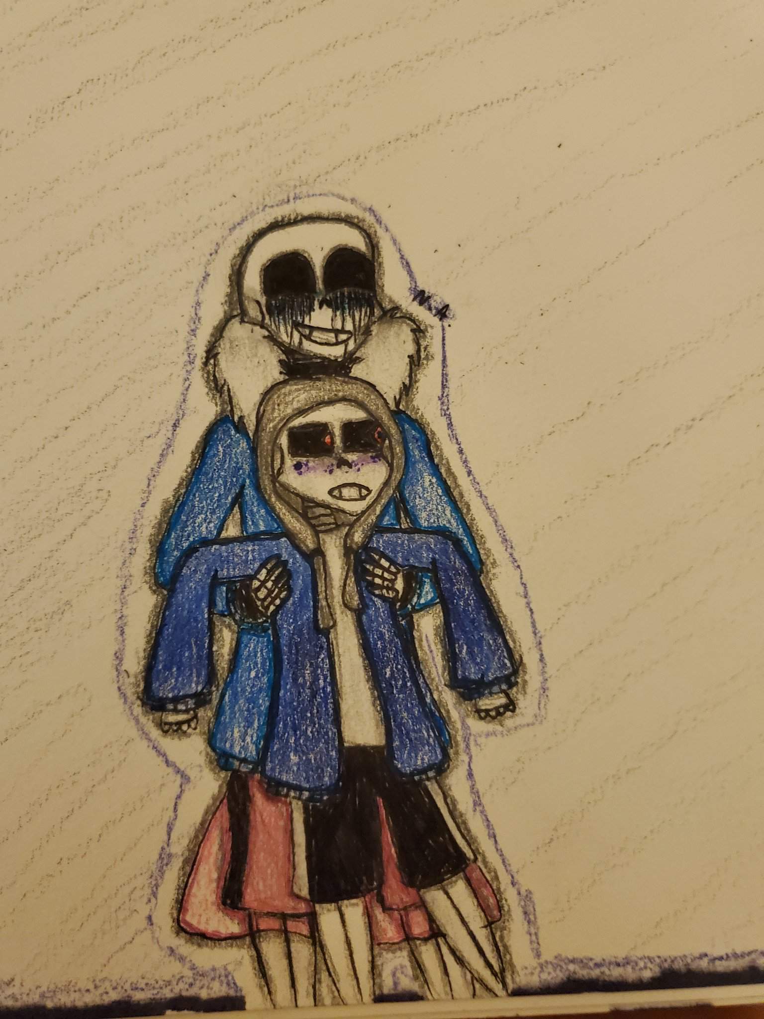 KILLER X DUST SANS drawing | Roleplay Undertale! Amino