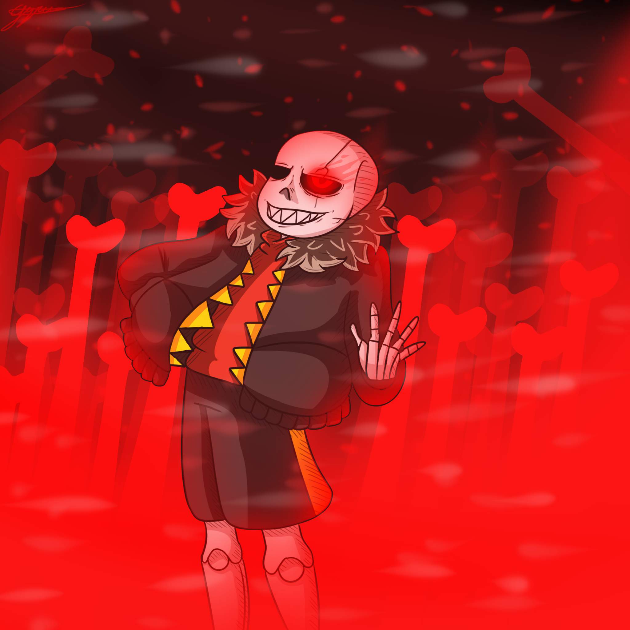 Underfell Sans Fanart | Undertale Amino